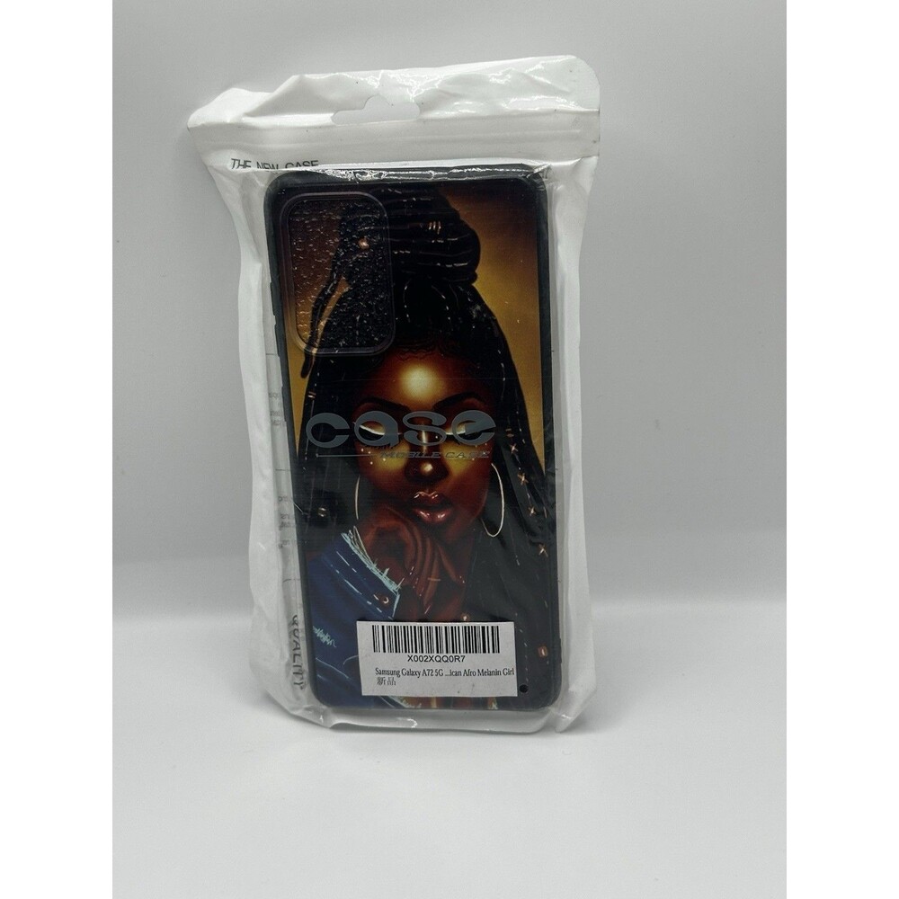 Samsung Galaxy A72 5G Afro Melanin Girl Case Slim Soft TPU Cover